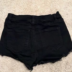 KanCan Women's Black Cut Off Jean Shorts Size 28
